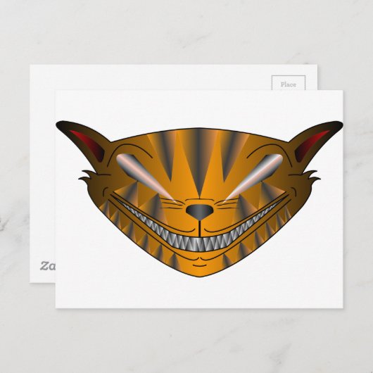 Beängstigende Katze Postkarte (Vorne/Hinten)