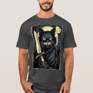 beängstigende Katze T-Shirt