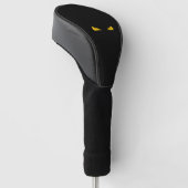 beängstigende Katzengelbe Augen Golf Headcover (angewinkelt)