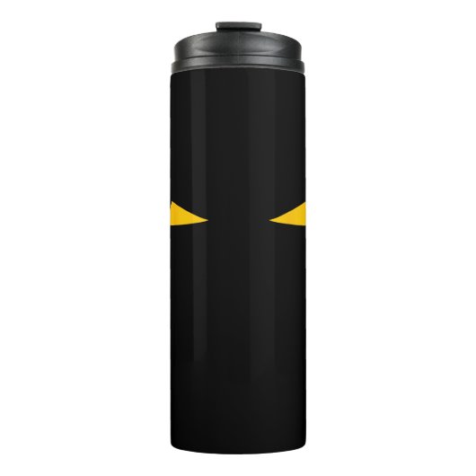 beängstigende Katzengelbe Augen Thermosbecher (Vorderseite)