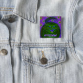 Beängstigende Katzengrün 'MEEEOOOOW' Taste! Button (Beispiel)
