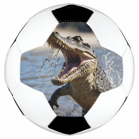 Beängstigende Kiefer: Australisches Krokodil-Leapi Fußball (Vorderseite)