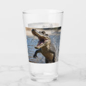 Beängstigende Kiefer: Australisches Krokodil-Leapi Glas (Rückseite)