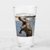 Beängstigende Kiefer: Australisches Krokodil-Leapi Glas (Vorderseite)