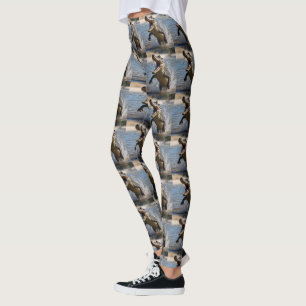 Beängstigende Kiefer: Australisches Krokodil-Leapi Leggings