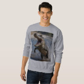 Beängstigende Kiefer: Australisches Krokodil-Leapi Sweatshirt (Vorne ganz)