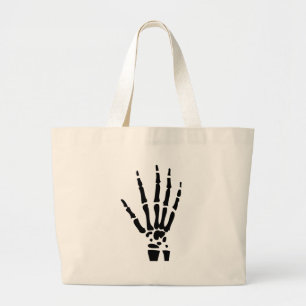beängstigende Knochenhand Halloween Jumbo Stoffbeutel