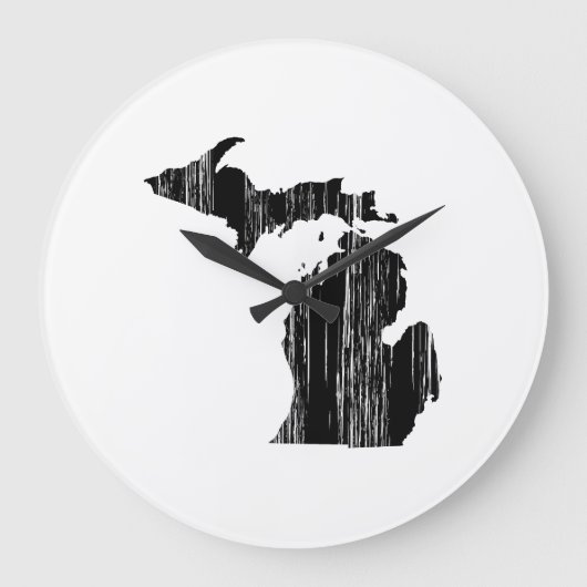 Beängstigende Kontur des Michigan-Staat Große Wanduhr (Vorderseite)