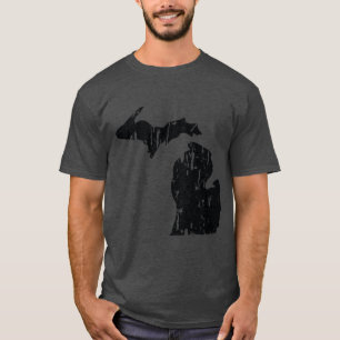 Beängstigende Kontur des Michigan-Staat T-Shirt