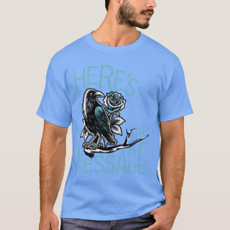 Beängstigende Krähe dunkler Vogel liebloser Vogel T-Shirt