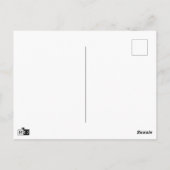 Beängstigende KürbisHalloween Postkarteneinladung Postkarte (Rückseite)