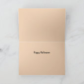 Beängstigende Kürbiskölpenkarte Feiertagskarte (Innenseite)