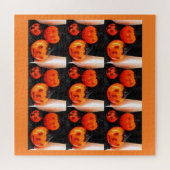 Beängstigende Kürbiskunst Puzzle (Horizontal)