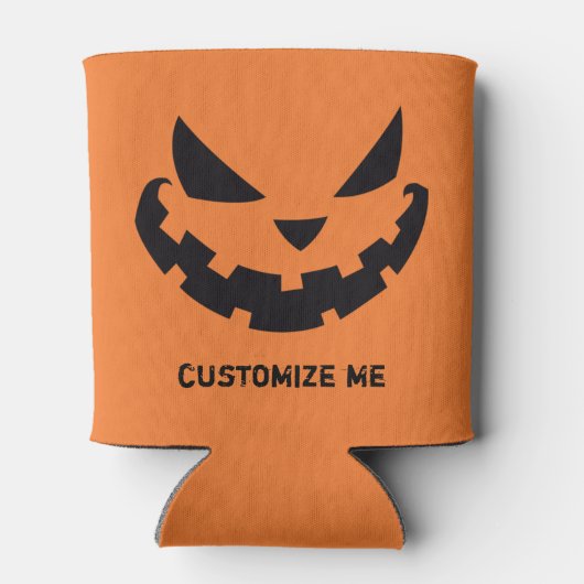 Beängstigende Kürbislaterne Benutzerdefiniertes Or Dosenkühler (Rückseite)