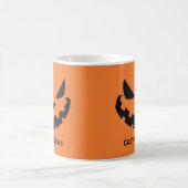 Beängstigende Kürbislaterne Custom Orange Hallowee Kaffeetasse (Mittel)