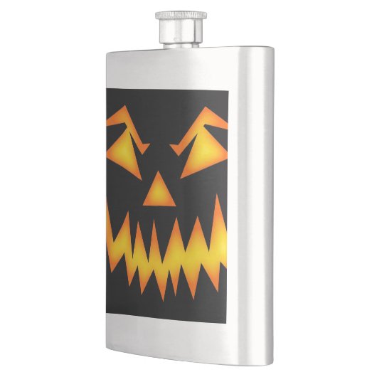 Beängstigende Kürbislaterne Flachmann (Links)