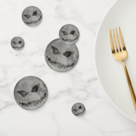 Beängstigende Kürbislaterne Halloween Moon Konfetti