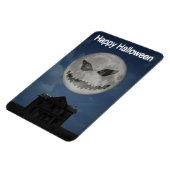 Beängstigende Kürbislaterne Halloween Moon Magnet (Linke Seite)