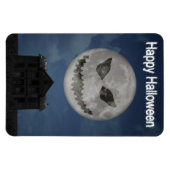 Beängstigende Kürbislaterne Halloween Moon Magnet (Horizontal)