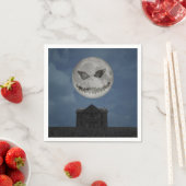 Beängstigende Kürbislaterne Halloween Moon Serviette (Beispiel)