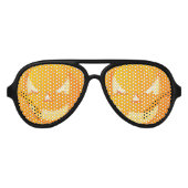 Beängstigende Kürbislaterne Halloween Sonnenbrille (Vorderseite)