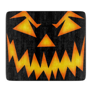 Beängstigende Kürbislaterne Schneidebrett