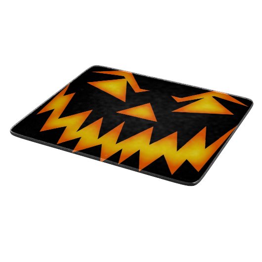 Beängstigende Kürbislaterne Schneidebrett (Ecke)