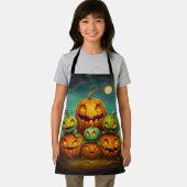 Beängstigende Kürbismonster Halloween Schürze (Insitu)