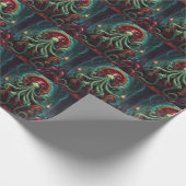 Beängstigende Lovecraft Cthulhu Horror Weihnachten Geschenkpapier (Ecke)
