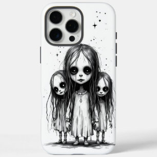 Beängstigende Mädchen iPhone 16 Pro Max Hülle