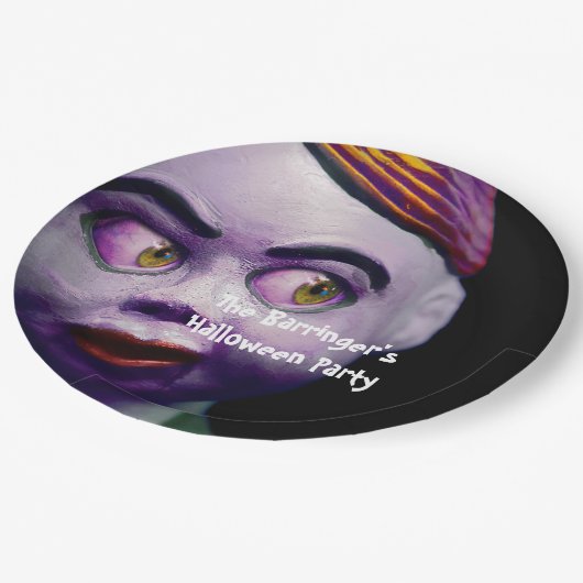 Beängstigende Marionetten-Puppe Creepy Halloween Pappteller (Schrägansicht)