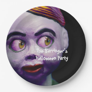 Beängstigende Marionetten-Puppe Creepy Halloween Pappteller