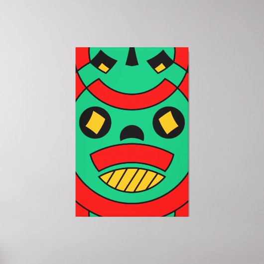 Beängstigende Maske Leinwanddruck (Vorderseite)