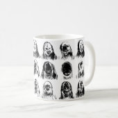 Beängstigende Masken Kaffeetasse (VorderseiteRechts)