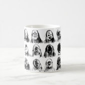 Beängstigende Masken Kaffeetasse (Mittel)