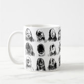 Beängstigende Masken Kaffeetasse (Links)