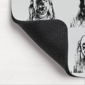 Beängstigende Masken Mousepad (Ecke)