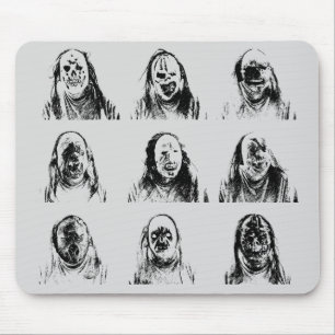 Beängstigende Masken Mousepad