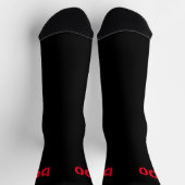 Beängstigende Maskenbildgebung Halloween Socken (Oben)