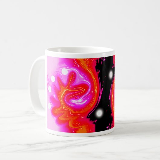 Beängstigende Mondkunst Kaffeetasse (Vorderseite Links)