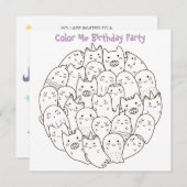 *~* Beängstigende Monster Anpassbare FARBE ME Gebu Einladung (Vorne/Hinten)