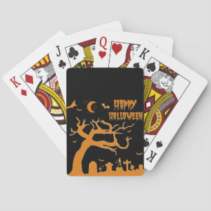 Beängstigende Nacht Halloweens Spielkarten