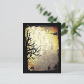 Beängstigende Nacht Postkarte (Stehend Vorderseite)