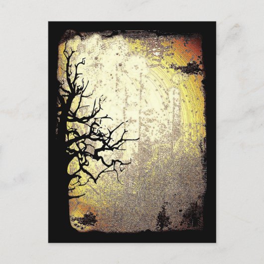 Beängstigende Nacht Postkarte (Vorderseite)