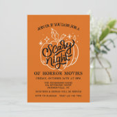 Beängstigende Nachteinladung Einladung (Stehend Vorderseite)