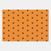 Beängstigende niedliche schwarz-orange-weiße Schäd Geschenkpapier Set (Vorderseite 3)