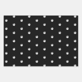 Beängstigende niedliche schwarz-orange-weiße Schäd Geschenkpapier Set (Vorderseite)