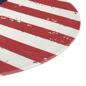 Beängstigende patriotische amerikanische Flagge Schneidebrett (Ecke)