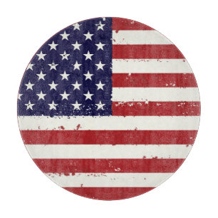 Beängstigende patriotische amerikanische Flagge Schneidebrett