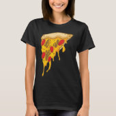 Beängstigende Pizza zu Halloween T-Shirt (Vorderseite)